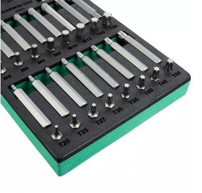 купить GARWIN PRO 646010 Набор бит 10 мм, Torx, Spline, Hex, 48 пр. в ложементе EVA