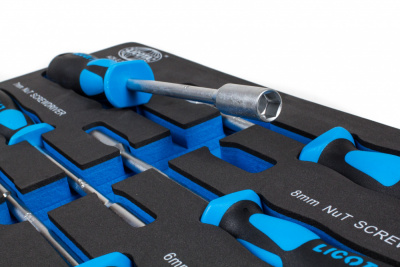 купить LICOTA ACK-E38314 Набор отверток торцевых шестигранных, 5 пр., 6 - 13 мм., EVA