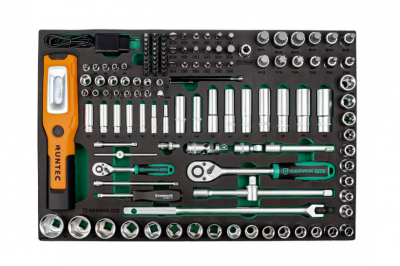 купить GARWIN PRO 646015 Набор торцевых головок с аксессуарами, 134 пр. в ложементе EVA