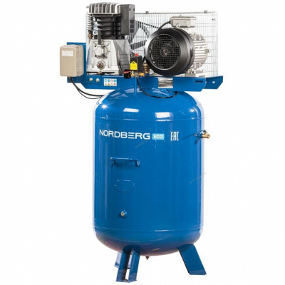 купить NORDBERG NCEV300/810 Компрессор поршневой с ременным приводом вертикальный, объем 300 л
