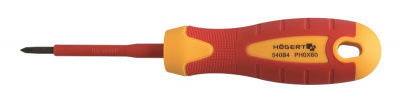 купить  HT1S924 HOEGERT Отвертка изолированная крестовая PH2, 100 мм, 1000 V, сталь S2
