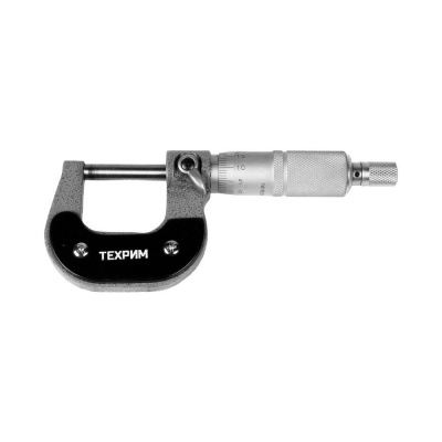 купить ТЕХРИМ T050005 Микрометр МК-25, 25 мм - 0.01 КЛ.1, ГОСТ6507-90