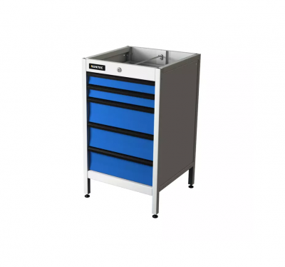 купить RUNTEC TS5-7035-5005 Тумба с 5-ю ящиками, синий (светло-серый)