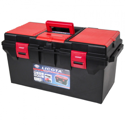 купить LICOTA TB-800 Ящик инструментальный пластиковый с органайзером, большой, 556х278х270мм