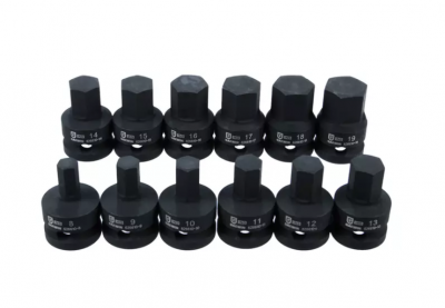купить GARWIN INDUSTRIAL 626610-SET12 Набор ударных головок 1/2" 12 пр. HEX 8-19 мм, L= 38.1 mm