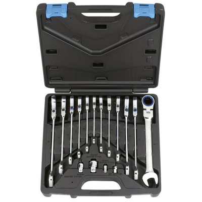 купить LICOTA ARW-12MK09 Набор ключей трещоточных  с полукарданом 72 зуба 16 пр.