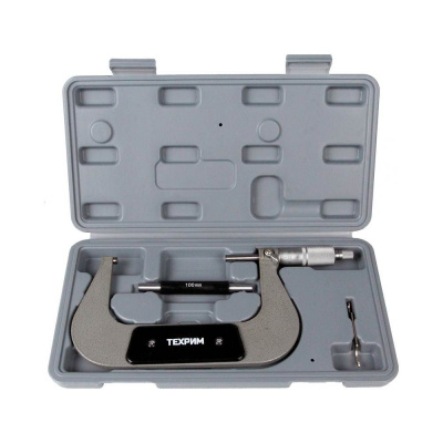 купить ТЕХРИМ T050009 Микрометр МК-125, 125 мм - 0.01 КЛ.1, ГОСТ 6507-90