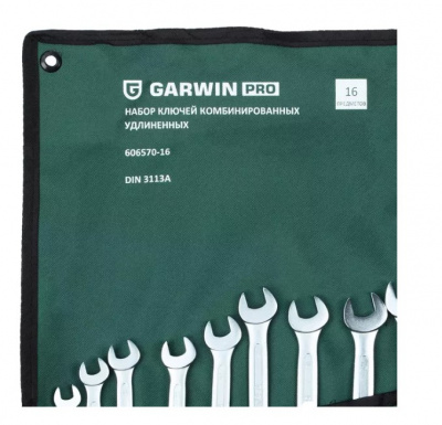 купить GARWIN PRO 606570-16 Набор ключей комбинированных удлиненных 16 предметов 10-32 мм