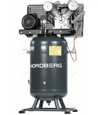 купить NORDBERG NCPV300/1400 Компрессор вертикальный поршневой с ременной передачей 380В, ресив. 270л, 1400л/мин