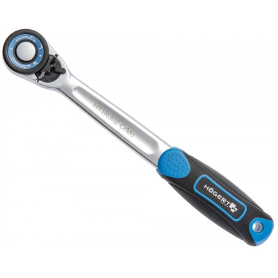 купить HOEGERT HT1R302 Трещотка прямая с кнопкой 1/2", 72 зубца