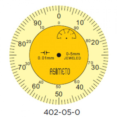купить ASIMETO 402-05-0 Индикатор часового типа ИЧ 0-5 мм, 0,01 мм