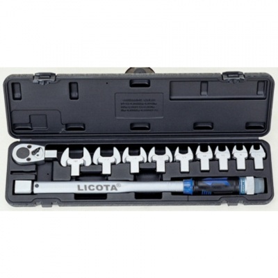 купить  AQC-S001NM-П Динамометрический ключ в наборе со сменными насадками, 11пр., 40-210Нм с поверкой