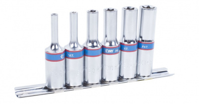 купить KING TONY 3116PR Набор глубоких торцевых головок 3/8", TORX Е-стандарт, E4-E14, 6 предметов