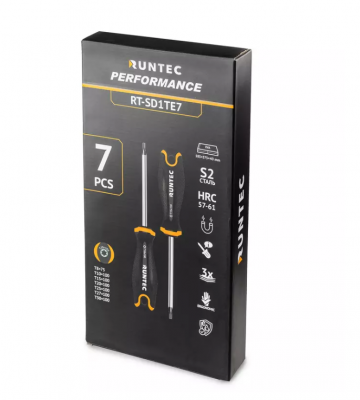 купить RUNTEC RT-SD1TE7 Набор отверток S2 TORX в ложементе EVA, 7 предметов