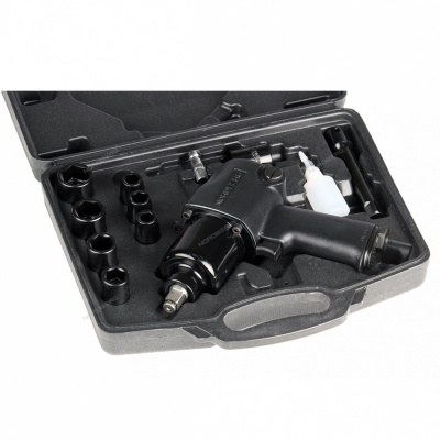 купить NORDBERG NP14085K Пневмогайковерт ударный 1/2", 850Нм, с головками в кейсе, ECO