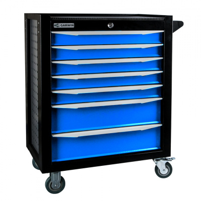 купить GARWIN 001017-5015 Тележка инструментальная серии Standart 7 полочная синяя