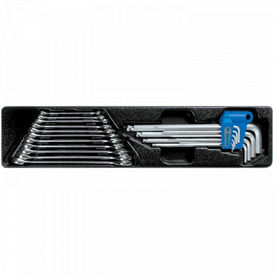 купить НАБОР КОМБИНИРОВАННЫХ КЛЮЧЕЙ И ШЕСТИГРАННИКОВ, ЛОЖЕМЕНТ, 20 ПРЕДМЕТОВ KING TONY