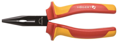 купить  HT1P917 HOEGERT Пассатижи изолированные удлиненные с прямыми полукруглыми губками 200 мм, 1000 V, VDE