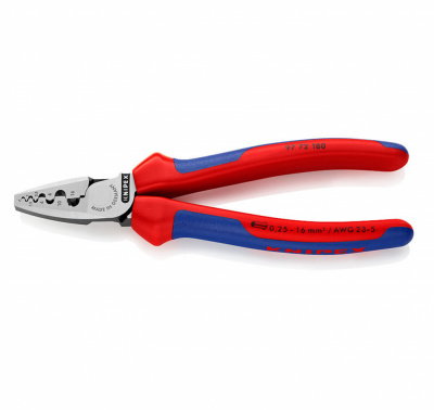купить Knipex KN-9772180 Инструмент для обжима контактных гильз 180 мм