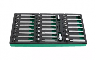 купить GARWIN PRO 646010 Набор бит 10 мм, Torx, Spline, Hex, 48 пр. в ложементе EVA