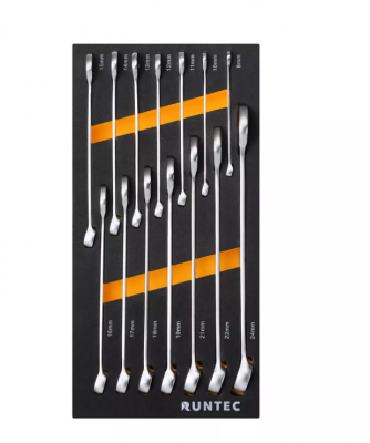 купить RUNTEC RT-HT145STD-7G Тележка инструментальная 7 полочная Standart серая с комплектом инструмента, 145 предметов