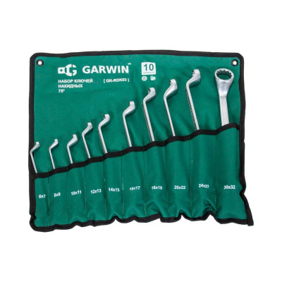 купить GARWIN GR-RDK03 Набор ключей накидных 75° 10 предметов 6х7-30х32 мм