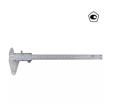 купить ASIMETO 343-08-4 Штангенциркуль нониусный 0,02 мм, 0-200 мм, подвижная рамка сборная