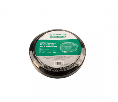 купить GARWIN PRO 808740-0611-10 Шланг ПВХ (PVC) 6*11, 10 м, черный, БРС в комплекте