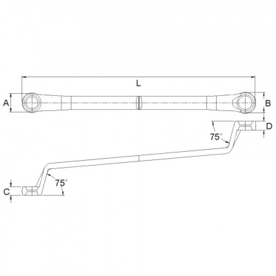 купить LICOTA AWT-EBS1417 Ключ накидной 14x17 мм