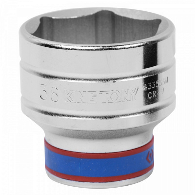 купить KING TONY 433538M Головка торцевая стандартная шестигранная 1/2", 38 мм KING TONY 433538M