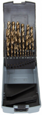 купить Набор сверл 1.0-13.0 х 0,5мм 25пр. HSS-CO Spiralbohrer (Metall)