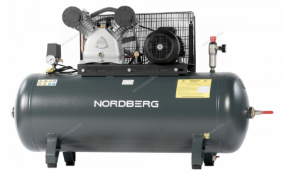 купить NORDBERG NCP300/880 Компрессор поршневой с ременной передачей 380В, ресив. 270л, 880л/мин