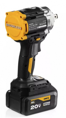 купить Гайковерт ударный аккумуляторный RUNTEC PRO 1/2", 20В, 2*4Ач, 650Нм