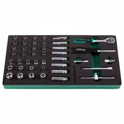 купить GARWIN 645010 Набор торцевых головок 1/4" 43 пр. в ложементе EVA