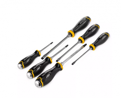 купить RUNTEC RT-SD3E6 Набор усиленных отверток CrV со сквозным стержнем в ложементе EVA, 6 предметов