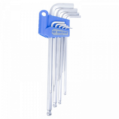 купить  20109MR НАБОР Г-ОБРАЗНЫХ ШЕСТИГРАННИКОВ 1,5-10 ММ, ДЛИННЫЕ, С ШАРОВЫМ ОКОНЧАНИЕМ, 9 ПРЕДМЕТОВ KING TONY