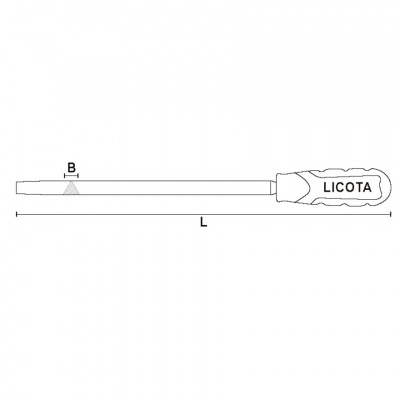 купить LICOTA RFD208 Напильник треугольный личной №2, 200 мм, с рукояткой
