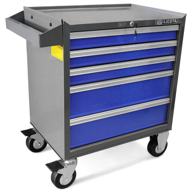 купить LICOTA AWX-2602BSK01 Телега инструментальная 287пр., 5 полок, сине-серая