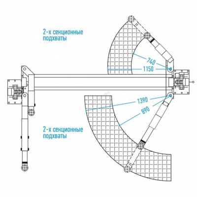 купить NORDBERG N4121A-4T_220 Подъемник двухстоечный 4 т, асимметричный, 220 В