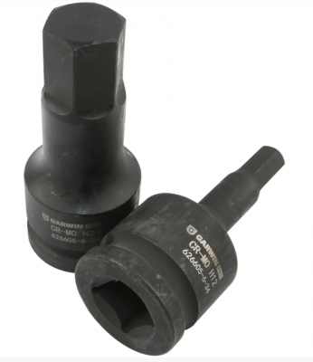 купить Набор ударных шестигранников 3/4" HEX 6 пр. 12-24 мм, 100 мм GARWIN PRO