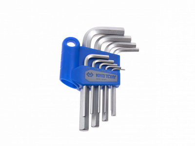 купить НАБОР Г-ОБРАЗНЫХ ШЕСТИГРАННИКОВ 1/16"-3/8", ДЮЙМОВЫЕ, КОРОТКИЕ, 9 ПРЕДМЕТОВ KING TONY 20219SR