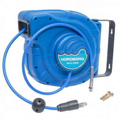 купить NORDBERG 2125-08 Шланг на самоскручивающейся катушке, 25 м