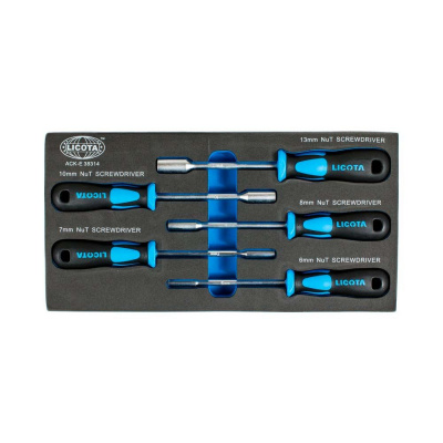 купить LICOTA ACK-E38314 Набор отверток торцевых шестигранных, 5 пр., 6 - 13 мм., EVA