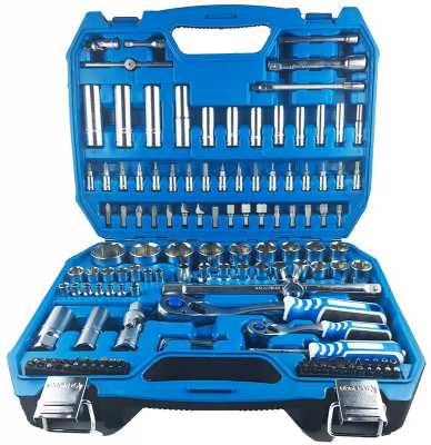 купить HOEGERT HT1R440 Набор инструментов, 144 шт.