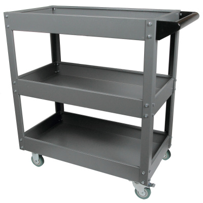 купить GARWIN 001060-7011 Тележка с тремя открытыми полками, серая