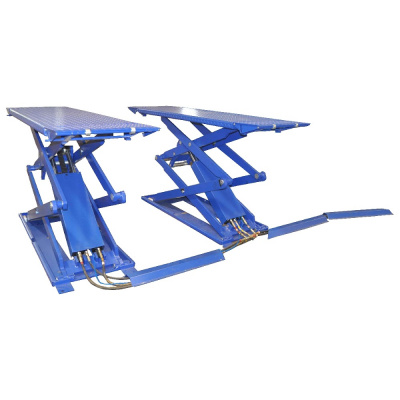 купить KraftWell (Китай) KRW3FS/220_blue Подъемник ножничный короткий г/п 3000 кг. напольный 