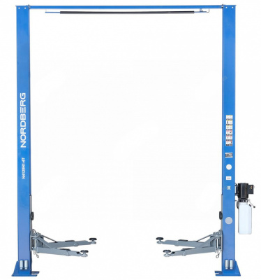 купить NORDBERG N4120H1-4B Подъемник 380V 2х стоечный 4т с верхней синхронизацией, H=4,0 м (синий)