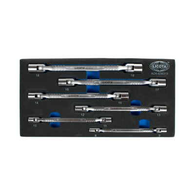 купить LICOTA ACK-E38315 Набор ключей торцевых карданных 8-19 мм, 6 пр., ложемент EVA