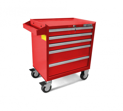 купить Телега инструментальная, 5 полок, красная