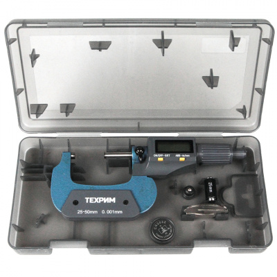 купить ТЕХРИМ T050012 Микрометр МКЦ-50, 50 мм - 0,001, ГОСТ 6507-90